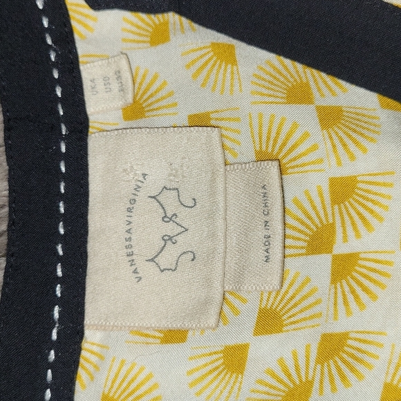 Anthropologie Button Down Drapey Top Ladies Size 0 - Picture 8 of 12